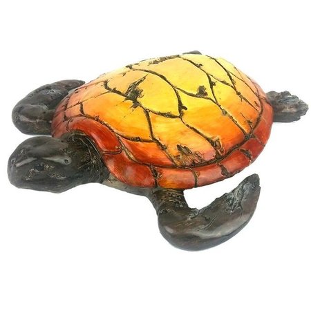 GLOBE IMPORTS Globe Imports GI219W323 11 in. Driftwood Sea Turtle Figurine GI219W323